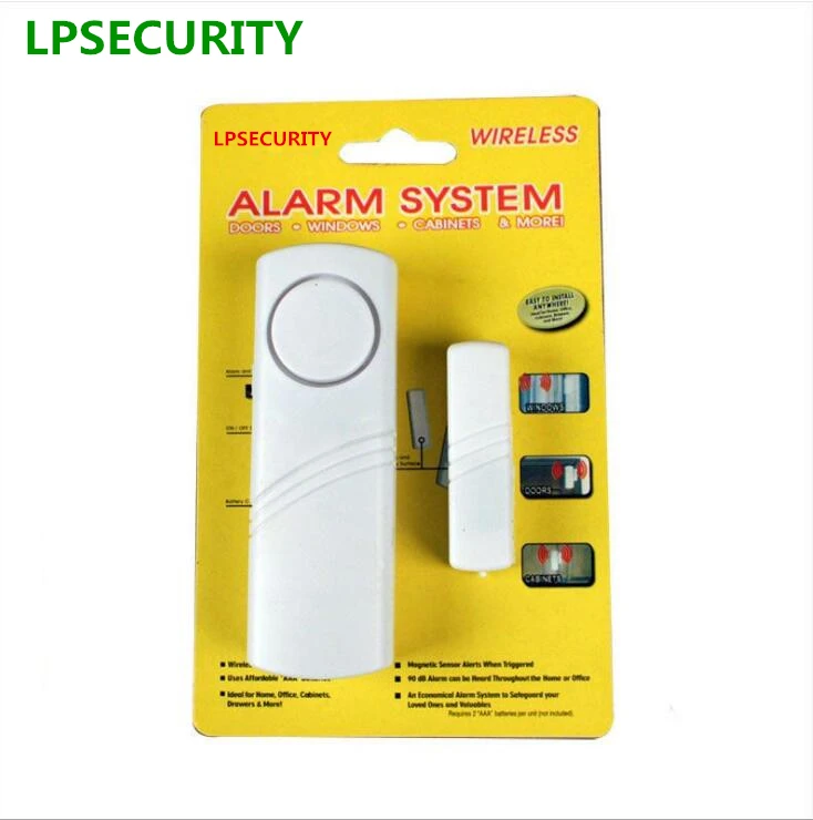 

LPSECURITY 5pcs Standalone 70/80dB siren alarm drawer Door Window shutter Contact Magnetic Reed Sensor Alarm Switch(no battery)
