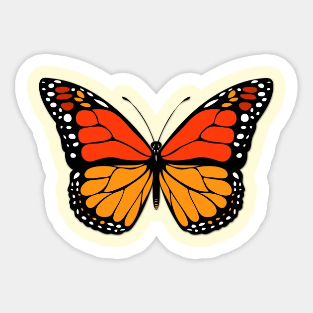 1 個君主蝶ステッカー車のステッカーオートバイスーツケーススケートボードステッカー取得購入テン Car Stickers Aliexpress