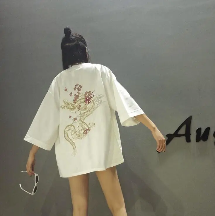 Кардиган кимоно с вышивкой дракона|kimono cardigan|embroidery kimonocardigan kimono |