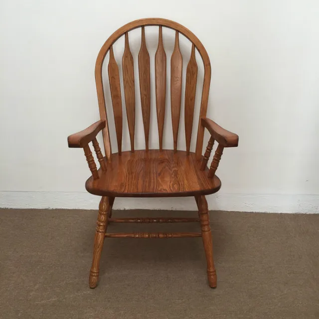American Dining Chair Armchair Solid Oak Wood Arrowback Windsor American Dining Chair Armchair Solid Oak Wood Arrowback Windsor Wooden Room Furniture Design Arm