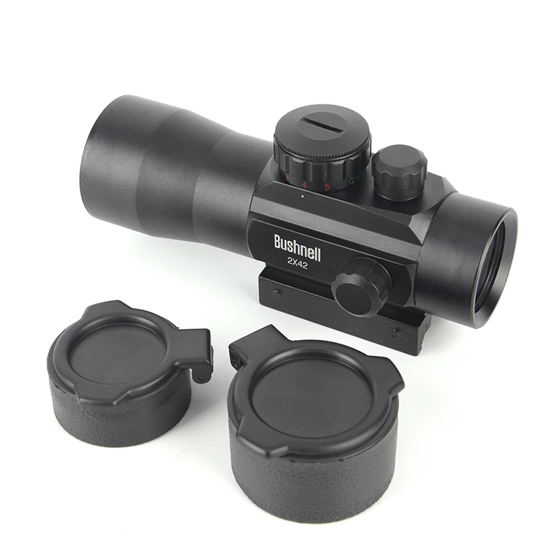 

2x40 Tactical Optics Riflescope Green Red Dot Sight Scope Fit Picatinny Rail Mount 20mm 11mm Rifle Scopes for Hunting