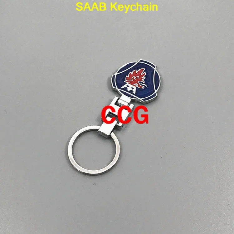 Keychain For SAAB SCANIA Emblem Key Chain Ring Keyring Keychain Store Car Logo car styling chaveiro in Gift Box