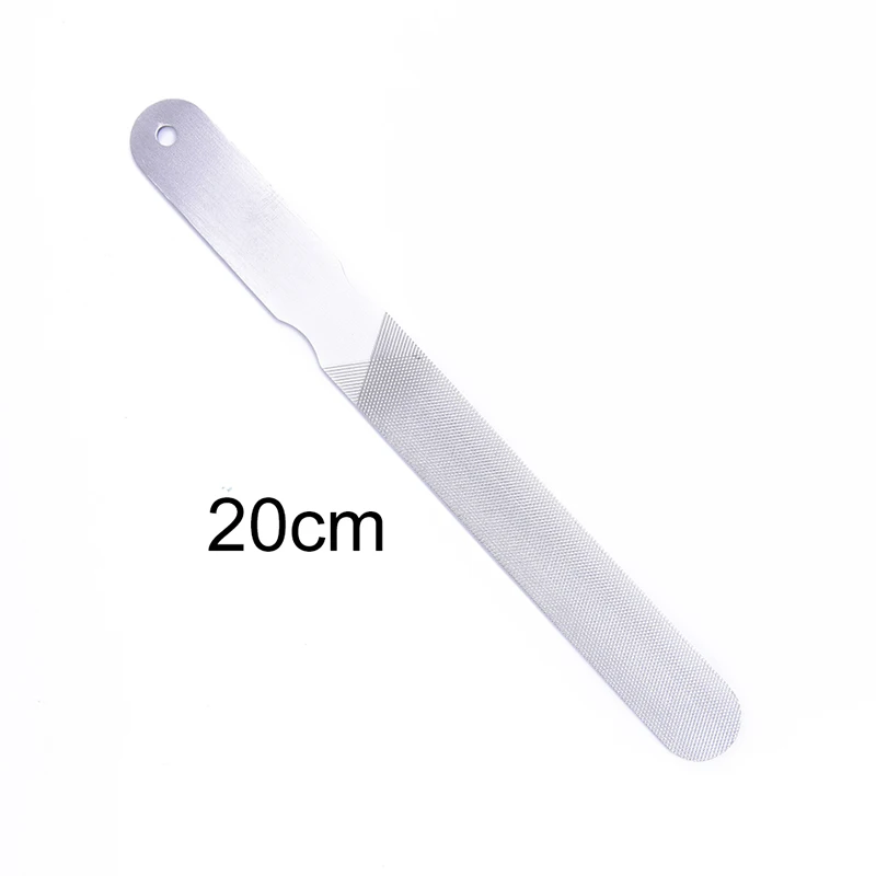 Пилочка для ногтей из нержавеющей стали, буферная переносная ложка для удаления ногтей, маникюрные инструменты 20 см