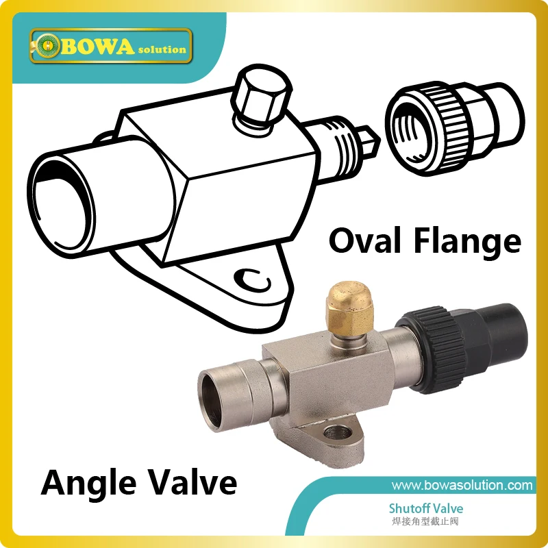 Угол клапан с овальной фланцевого соединения подходит для всасывания и нагнетания запорным клапаном поршневых компрессоров