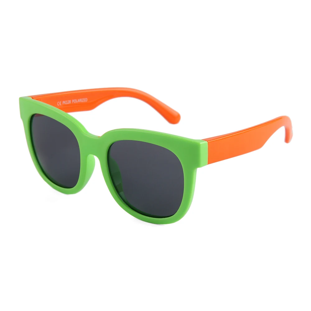 WILLPOWER классические поляризационные солнцезащитные очки UV400 пластиковые защитные очки с рамкой для мальчиков детские очки Oculos De Sol PK-128 - Цвет линз: Green