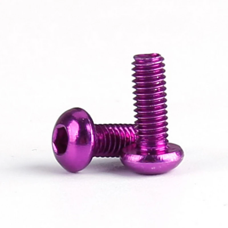

10Pcs Blue/Gold /Red/Purple Hexagon Socket Head Cap Screw Bolts For Hole Woodworking 7075 Aluminum