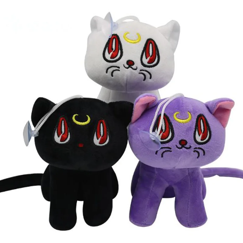 

1 Pc Hot Sale Anime Sailor Moon Luna Cat Plush Doll Toy Soft Stuffed Plush Toys Gift Decorations