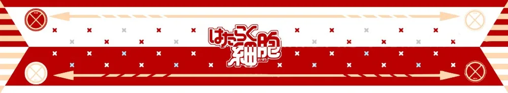 Шарф Hataraku Saibou для школьников аниме ячейки на работе модный косплея|Аксессуары
