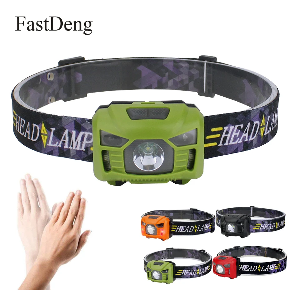 

Mini Rechargeable LED HeadLamp Body Motion Sensor Mini Headlight 3000lm Outdoor Camping Flashlight Head Torch Lamp With USB