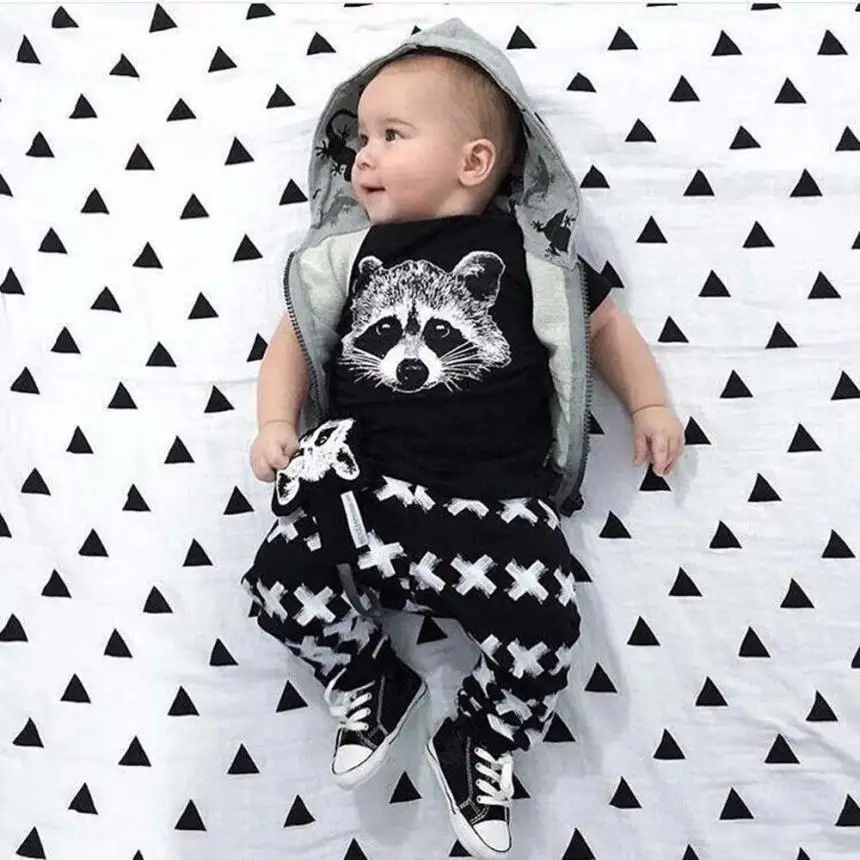 

Kids Clothes Children Clothing Set Newborn Kids Baby Boys Outfits T-shirt Tops+Pants Clothes Set 15