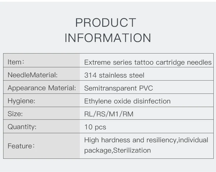 Одноразовые 10 шт иглы для картриджа татуировки rlстерильная игла для вращающихся ручек