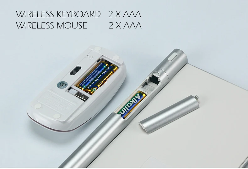 Ультра тонкая офисная беспроводная клавиатура и мышь комбо менее шумная 2,4G Портативная маленькая Беспроводная клавиатура мышь для настольного компьютера