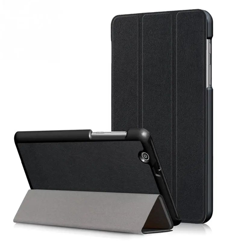 

RV77 Fashion Tri-folding PU Leather Tablet Shield Case For Huawei Mediapad T3 7 3G BG2-U01 Flip Cover For Huawei T3 7.0 +Film