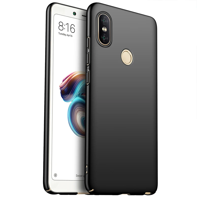 

Slim Matte Hard Phone Case for Xiaomi Redmi Note 5 6 Pro Ultra-thin 360 Full PC Cover for Redmi 4X 5 plus 6A Cases Black Gold