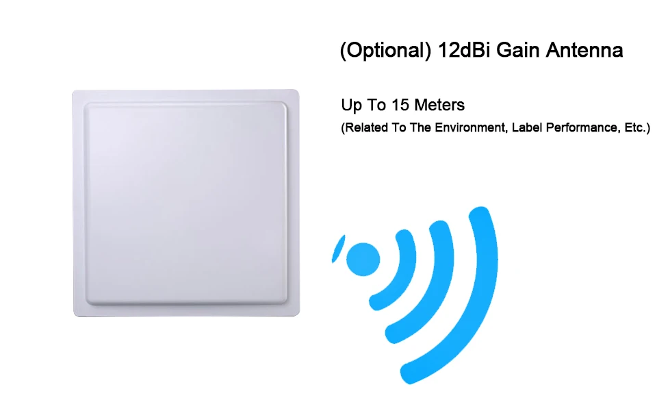 Метка Диапазона UHF RFID считыватель 15 м дальность 860~ 960 МГц дальний для парковки решения RS232/485 с Wiegand 26/34 Бесплатный SDK UHF RFID считыватель