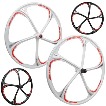 

MTB Mountain Bike Bearing Hub Six Hole Wheel Disc Magnesium Aluminum Alloy Wheels Wheelset Rim Rims