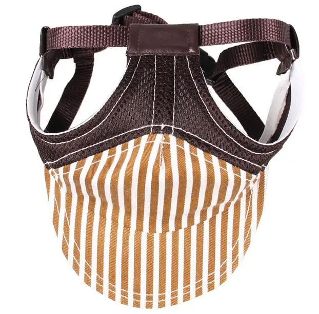 1pcs dogs cats cool baseball hat doggy fashion strip summer sun hats