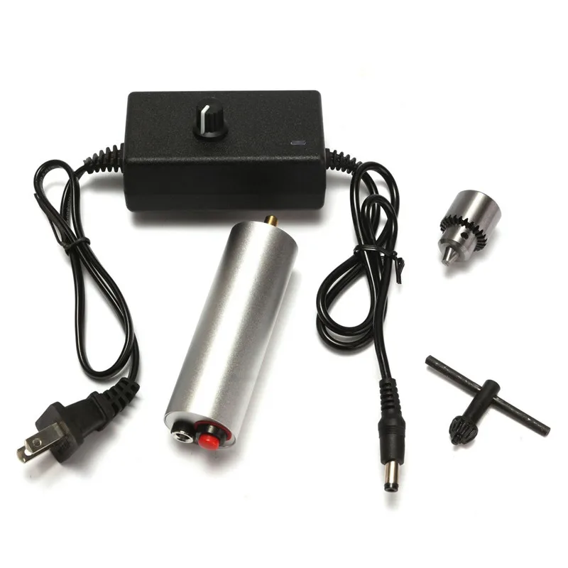 

Doersupp 1 Set of 6V-24V Mini Electric Hand Drill DIY 385 DC Motor w/ JT0 Chuck 24V Power Supply Best Promotion