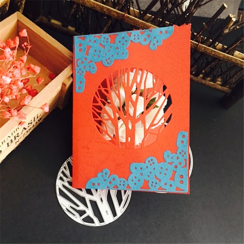 

Dies Scrapbooking Tree Background Metal Cutting Dies Craft Easter Card Decor Stamps Die Cut NEW 2019 Embossing Stencils