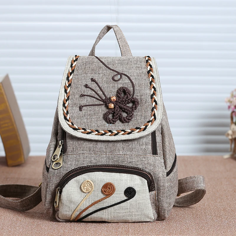 

2019 New Women Traditional Backpacks Teenager Girls National Embroidery Backpack Travel Shoulder Bags School Bag Backpacks 333