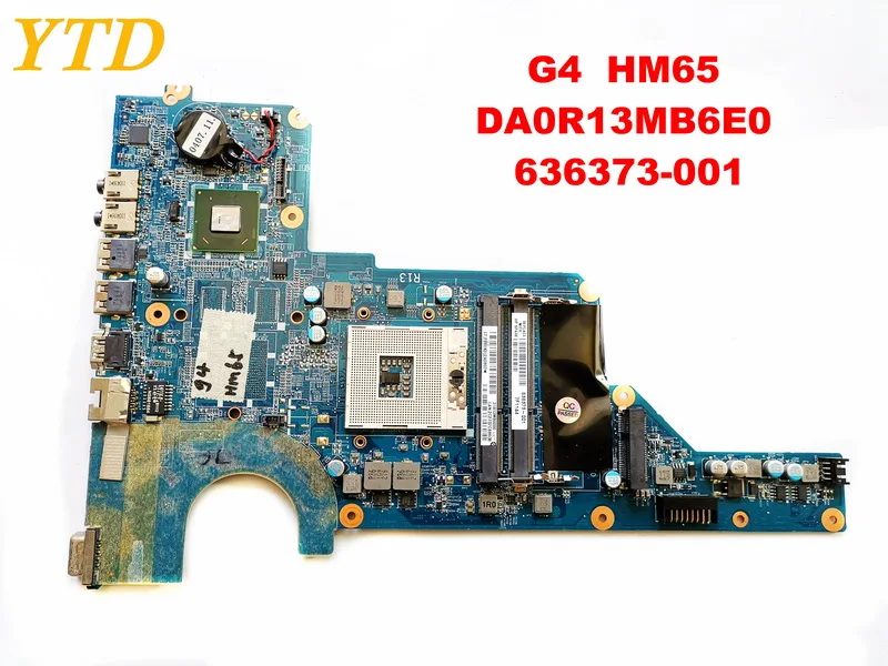 Оригинальная материнская плата для ноутбука HP G4 HM65 DA0R13MB6E0 636373-001 протестирована