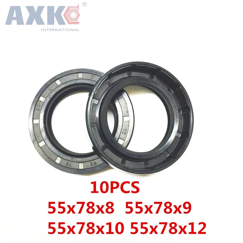 Axk 10Pcs Tc 55 X78X8 55 X78X9 55 X78X10 55 X78X12 55 X78 Paraolio Scheletro Guarnizioni Di Alta Qualità Guarnizioni Radiali Dell'Albero