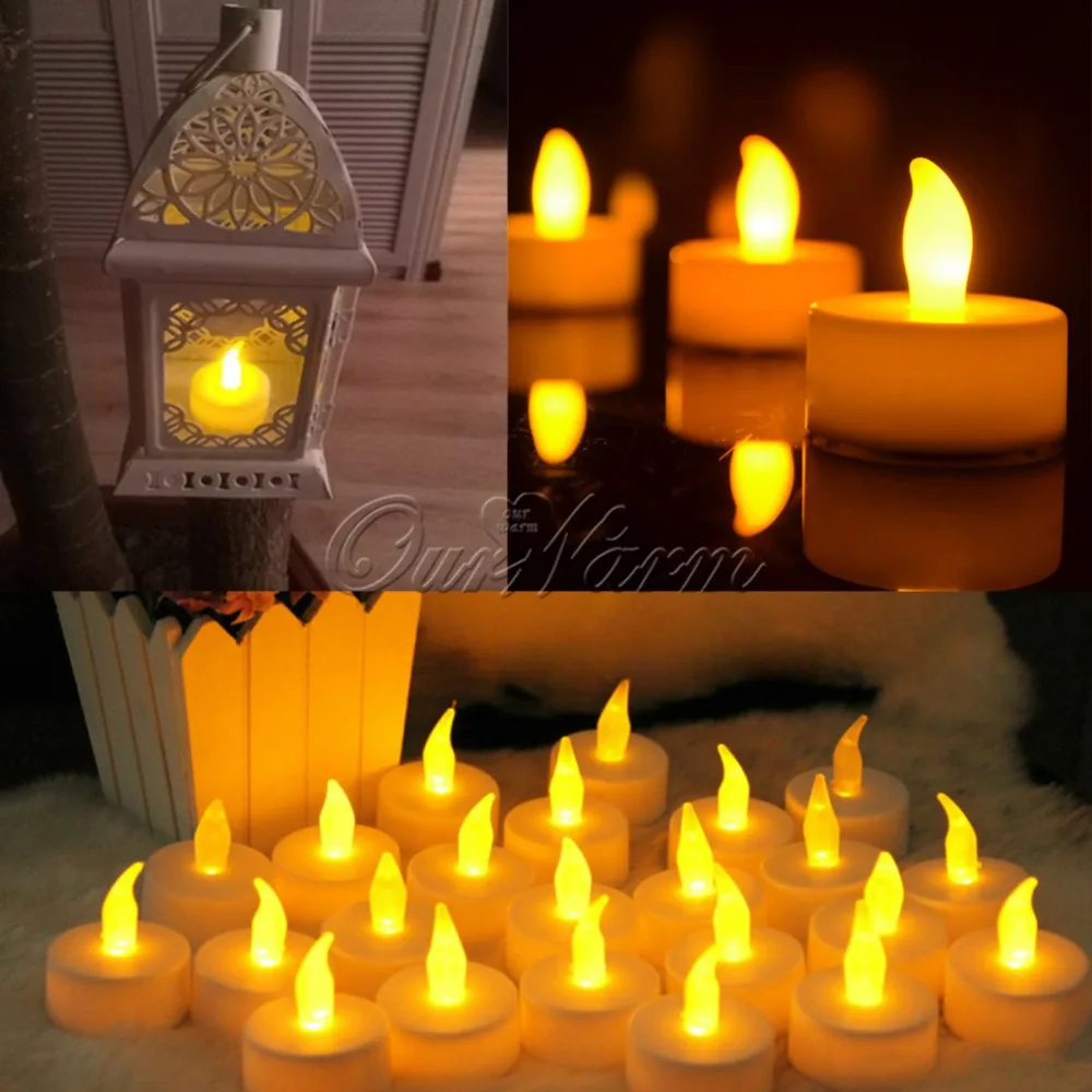 OurWarm 12pcs/lot Led Candle Light Flameless Candle Lights for Wedding