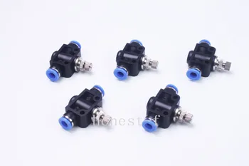 

Pneumatic Push to Connect Quick Fitting 1/4" to 1/4" OD Tube Speed Controller Valve