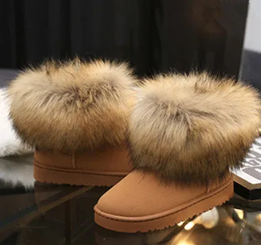 Зимние водонепроницаемые женские модные ботинки на меху; Замшевые женские зимние ботильоны высокого качества; зимняя Классическая зимняя обувь