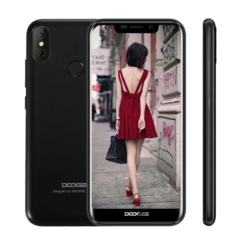 

2018 New DOOGEE X70 Smartphone Face 5.5'' U-Notch 19:9 MTK6580 Quad Core 2GB RAM 16GB ROM Dual Camera 8.0MP Android 8.1 4000mAh