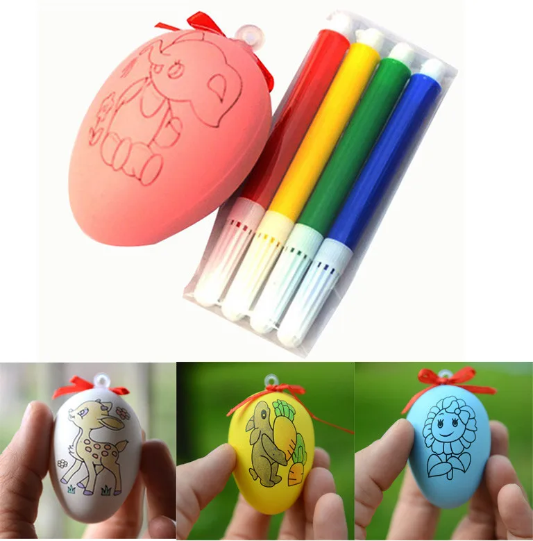 

coloring book water pochoir enfant Water Color Pen & Egg Kids DIY Painting Color Egg Toy Easter Egg Education Toys doodle mat