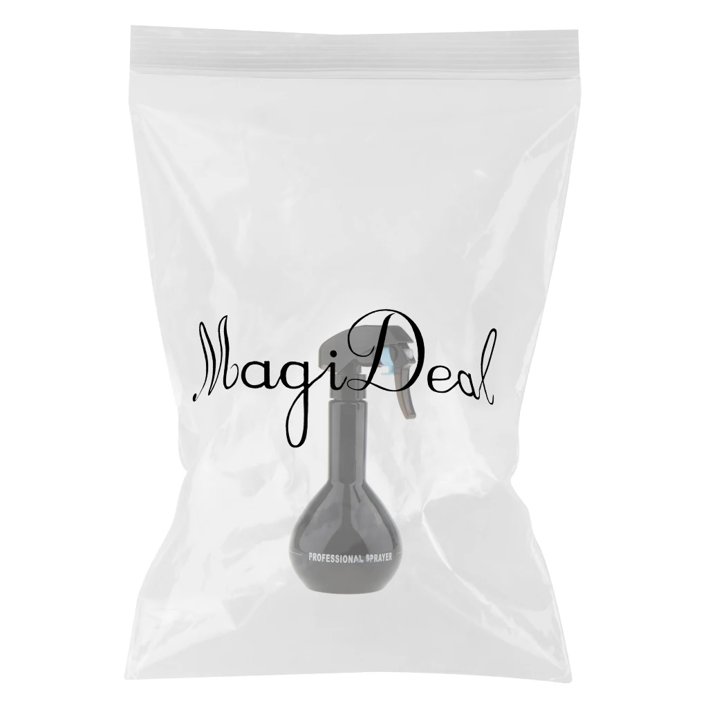280ml Hair Salon Hairdressing Spray Flowers Water Sprayer Plastic Mist Bottle Black Useful & Multifunctional Tools