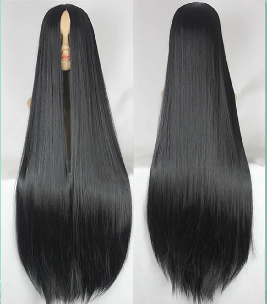 Synthetic Wig 100CM/40 Inches Long Halloween Wig Straight Hair For Halloween Carnival Costume Cos-play