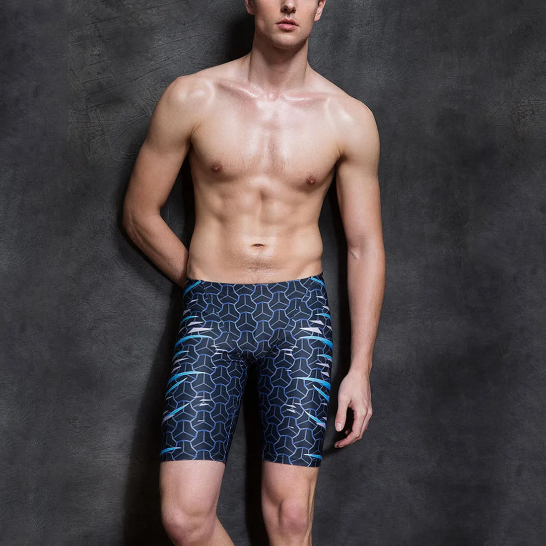 

2018 New Swimwear Men Breathable Men's Swimsuits Swim Trunks Boxer Sport Swim Suits Maillot De Bain Sports Beach Shorts