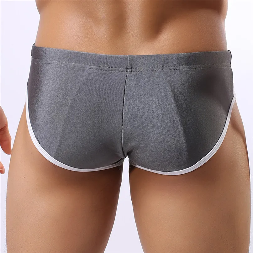 Mens Triangle Briefs Swimwear Running Beach Underwear Trunk Underpants Swim Casual Quick-drying Men Swim Trunks #2J19 (14)