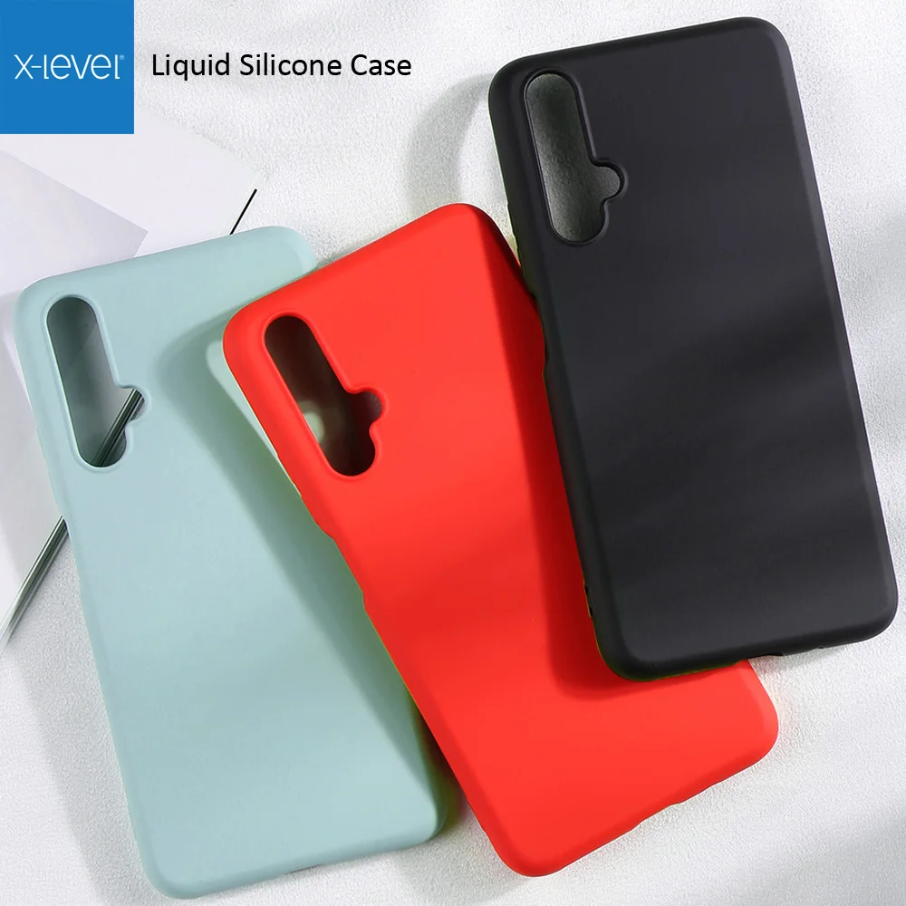 X Level жидкий силиконовый чехол для huawei Honor 20 Pro мягкий гелевый резиновый тонкий