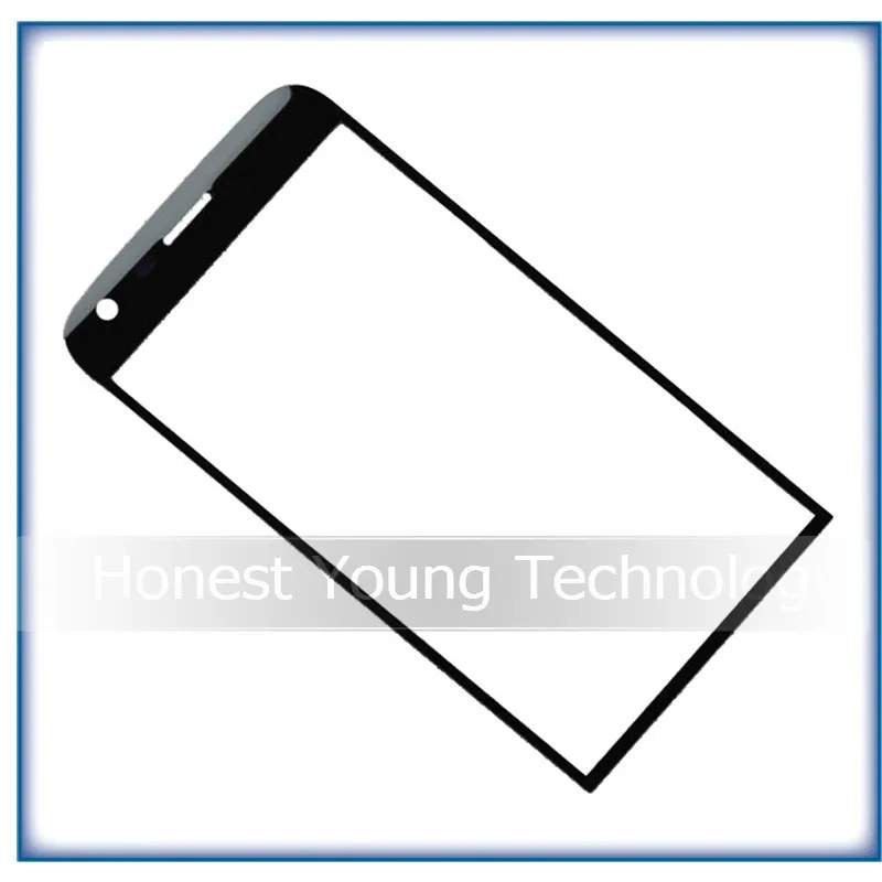 Высокое качество черный край Стекло объектив для LG G5 внешняя Передняя Сенсорный экран Стекло линза для цифрового преобразователя