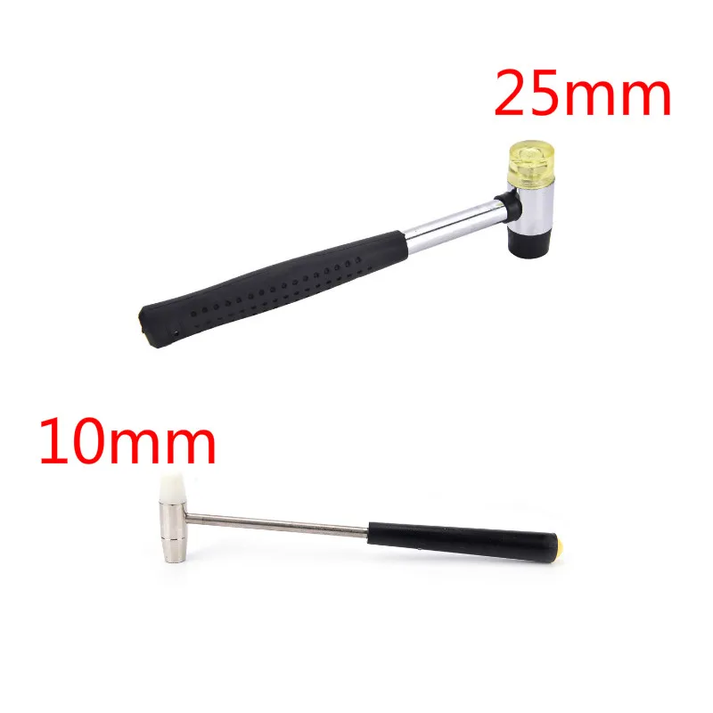 

25mm Mini Double Faced Household Rubber Hammer Domestic Nylon Head Mallet Hand Tool for Jewelry / Craft / DIY