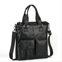 Мужские сумки бизнес-Документ сумка на плечо первый слой кожаная сумка через плечо мужская черная сумка из натуральной кожи Портативная сумка