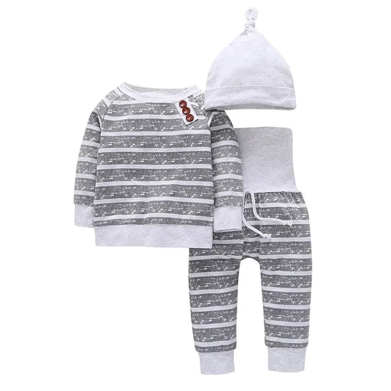 Newborns Baby Boy Cotton Clothing Sets Infant Spring Outerwear Sport Clothes Suits Long Sleeve