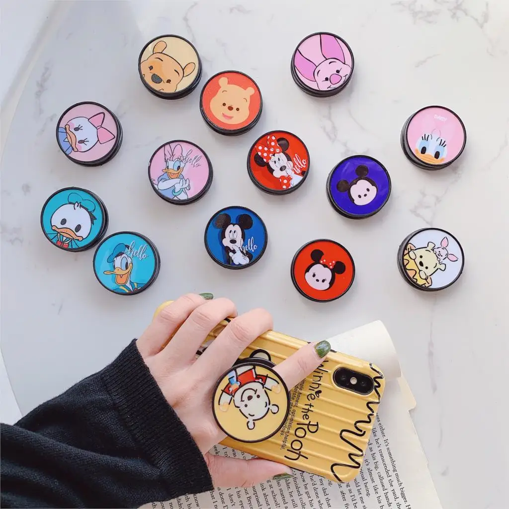 

Cartoon Pattern Phone Holder Universal Mobile Phone Bracket Airbag Expanding Stand Finger Holder