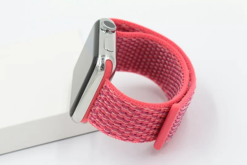 Мягкий нейлоновый ремешок для Apple Watch 44 мм 40 42 38 1 2 3 4 браслет iWatch + защита