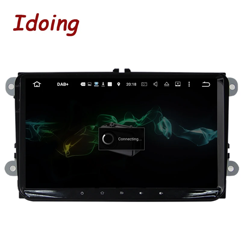 Idoing Android8.0 4G + 32G 8Core 2Din руль для VW/Skoda/Seat Автомобильный мультимедийный GPS плеер