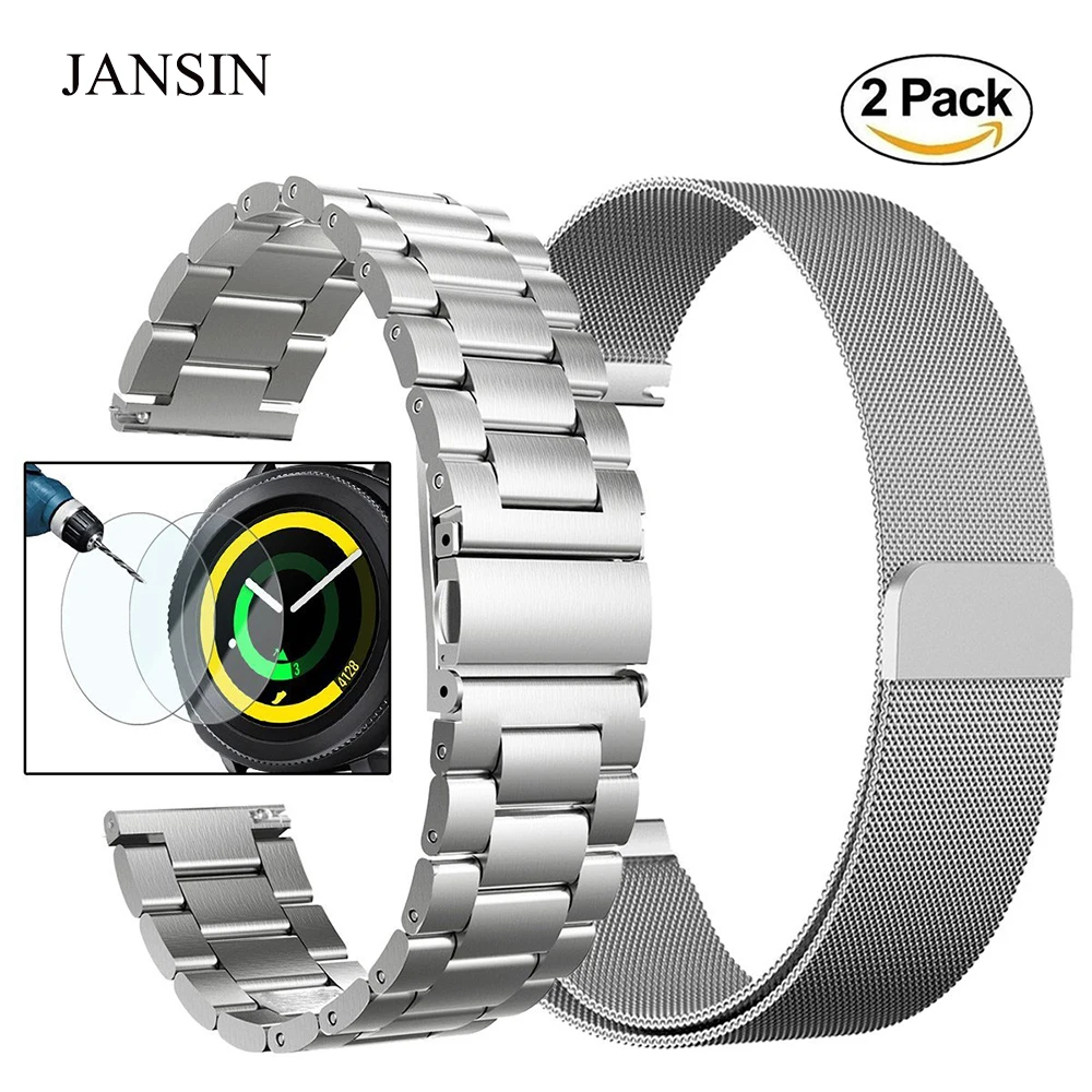 

20mm Universal milanese loop band for samsung galaxy watch 42mm/galaxy watch active 40mm /Gear Sport/S2 Stainless Steel Strap