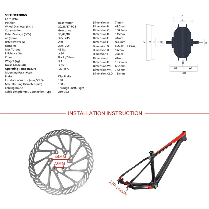 Bafang 36V 250W задний мотор эпицентра деятельности колеса 10Ah чайник литий Батарея для электрического велосипеда полностью DIY преобразования для е-байка DC кассета двигателя