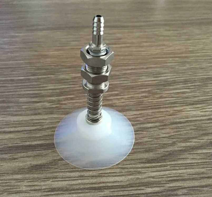 Pneumatic 5mm Tubular Barb Connector Clear White Silicone Vacuum