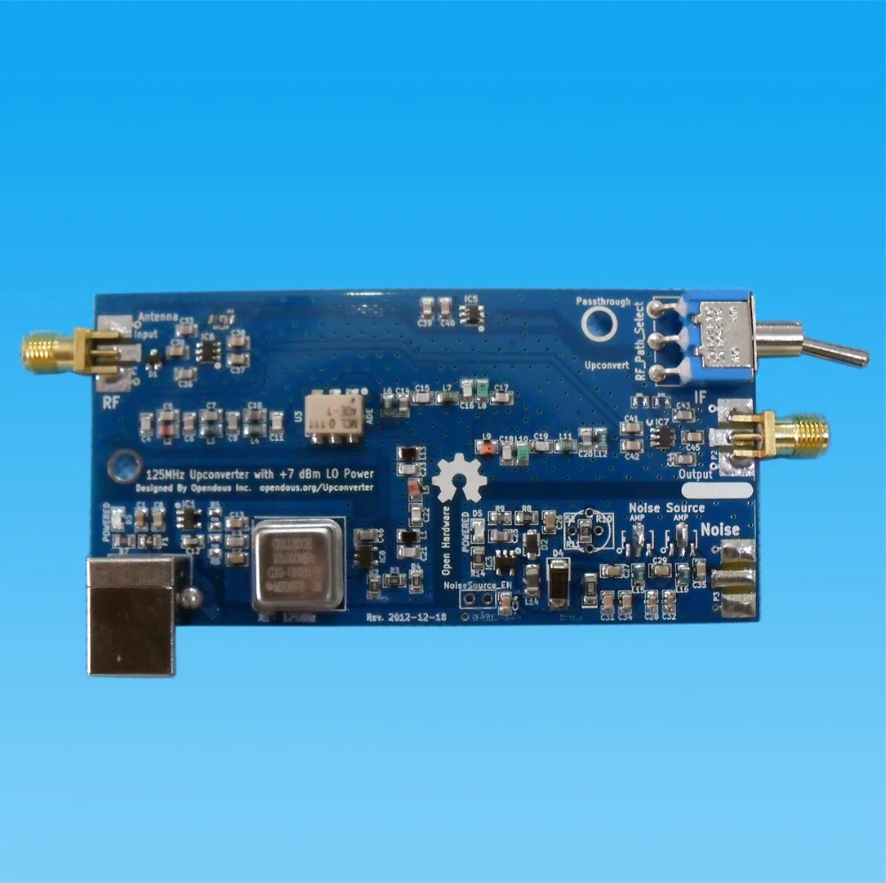 

125MHz HF RF Upconverter For SDR (Funcube, RTLSDR) hackrf one RTL2832U E4000 & R820T; MF/HF Converter R820T