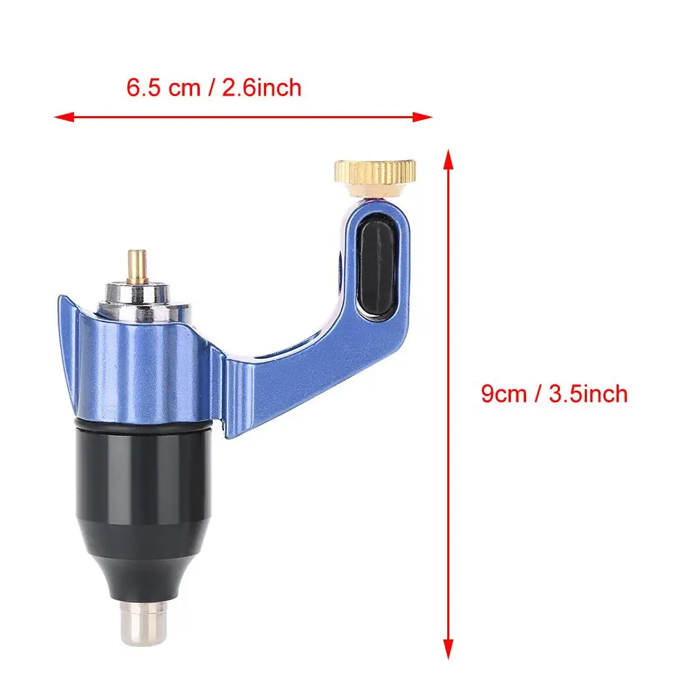 4 цвета RCA Интерфейс тату машина сильный роторный мотор лайнер-шейдерная Татуировка устройство микроблейдинг постоянный макияж машина - Цвет: Синий