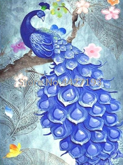 

Diamond embroidery Peacock 5D Diamond Painting Cross Stitch kits Square rhinestone Drill Full DIY Diamond Mosaic Decoration