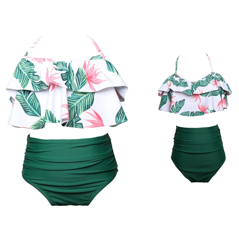 Cute Bathing Suit For Mom and Daughter-0